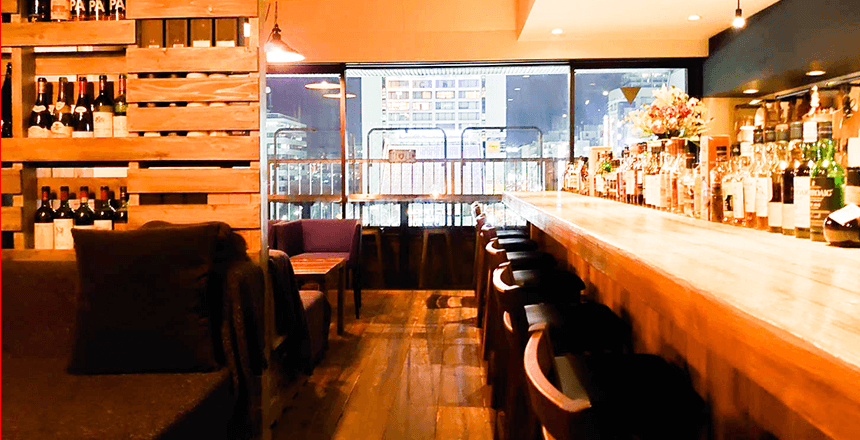 眺めのいいテラス席の写真