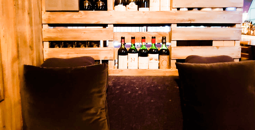 眺めのいいテラス席の写真